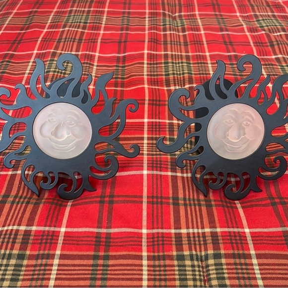 Black Partylite sun sconce set of 2 - Picture 2 of 3